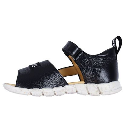 Angulus Sandal - Black w. Logo tape