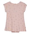Minymo Bodysuit w. Skirt s/s - Rib - Bamboo - Peach Whip Minymo Bodysuit w. Skirt s/s - Rib - Bamboo - Peach Whip