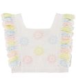 Stella McCartney Kids Top - Cropped - White/Pastel w. Flowers Stella McCartney Kids Top - Cropped - White/Pastel w. Flowers