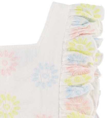 Stella McCartney Kids Top - Cropped - White/Pastel w. Flowers Stella McCartney Kids Top - Cropped - White/Pastel w. Flowers
