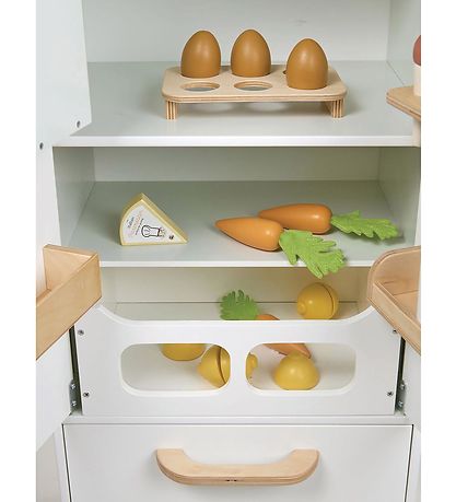 Tender Leaf Holzspielzeug - Kühlschrank - Weiß Tender Leaf Holzspielzeug - Kühlschrank - Weiß