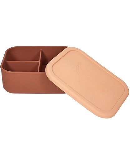 OYOY Lunchbox - Yummy+ - Large - Powder/Sienna OYOY Lunchbox - Yummy+ - Large - Powder/Sienna
