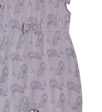 Hust and Claire Summer Romper - Clam - Bamboo - Purple