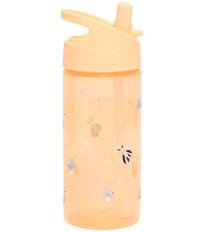 Petit Monkey Water Bottle - Fox Duck Fireflies - 380 mL - Linen Petit Monkey Water Bottle - Fox Duck Fireflies - 380 mL - Linen