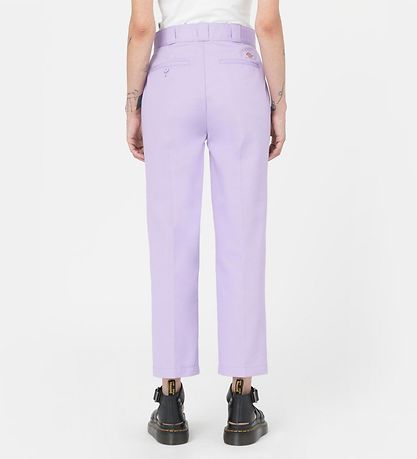 Dickies 바지 - 피닉스 크롭 - 퍼플 로즈