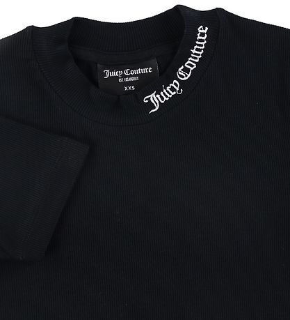 Juicy Couture T-Shirt - Rinser Rib - Schwarz