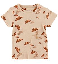 VACVAC T-shirt - Ello - Croissant BIG - Beige VACVAC T-shirt - Ello - Croissant BIG - Beige