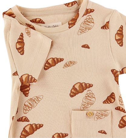 VACVAC T-shirt - Ello - Croissant BIG - Beige VACVAC T-shirt - Ello - Croissant BIG - Beige