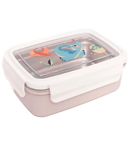 Petit Monkey Broodtrommel - Dinosaur - Linnen Petit Monkey Broodtrommel - Dinosaur - Linnen