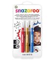 Snazaroo Face Paint - Brush paint - 3 pcs - Red/Gold/Blue Snazaroo Face Paint - Brush paint - 3 pcs - Red/Gold/Blue