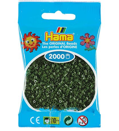 Hama Mini Beads - 2000 pcs - Forest green Hama Mini Beads - 2000 pcs - Forest green