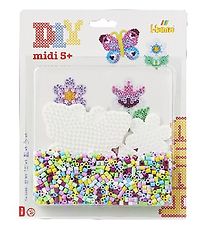 Hama Midi Bead Set - 1100 pcs - Butterfly & Flower Hama Midi Bead Set - 1100 pcs - Butterfly & Flower