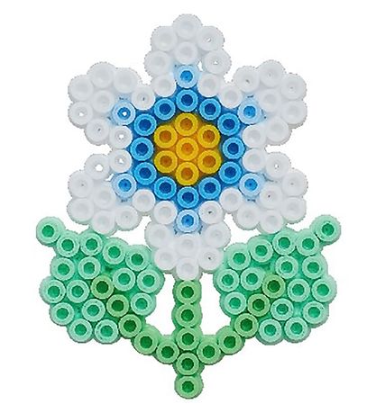 Hama Midi Perlesett - 1100 stk. - Sommerfugl og blomst Hama Midi Perlesett - 1100 stk. - Sommerfugl og blomst