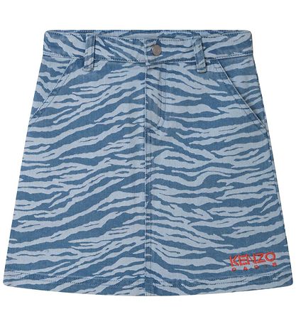 Jupe Kenzo - Denim - Bleu Clair av. Rayures de tigre Jupe Kenzo - Denim - Bleu Clair av. Rayures de tigre