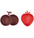 OYOY Snack bowls - 2-Pack - Silicone - Strawberry & Cherry - Che OYOY Snack bowls - 2-Pack - Silicone - Strawberry & Cherry - Che