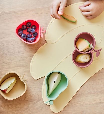 OYOY Snack bowls - 2-Pack - Silicone - Strawberry & Cherry - Che OYOY Snack bowls - 2-Pack - Silicone - Strawberry & Cherry - Che