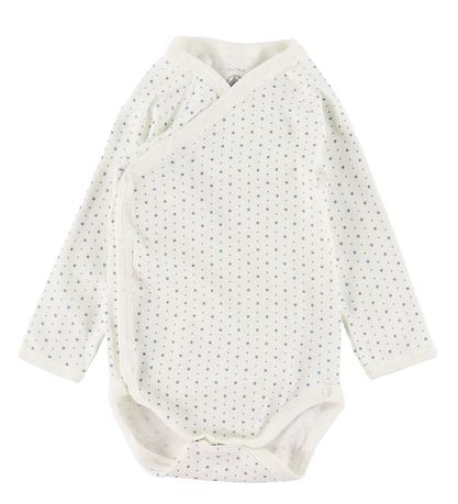 Petit Bateau Bodysuit l/s - 3-Pack - Blue/White