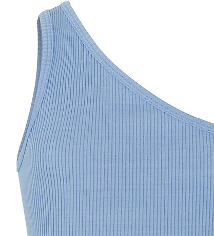 Rosemunde Top - Rib - Eine Schulter - Blue Himmel