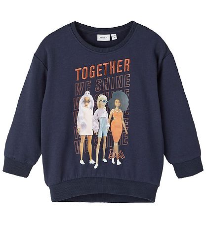 Sweat-shirt Name It - NmfNina Barbie - Dark Sapphire Sweat-shirt Name It - NmfNina Barbie - Dark Sapphire