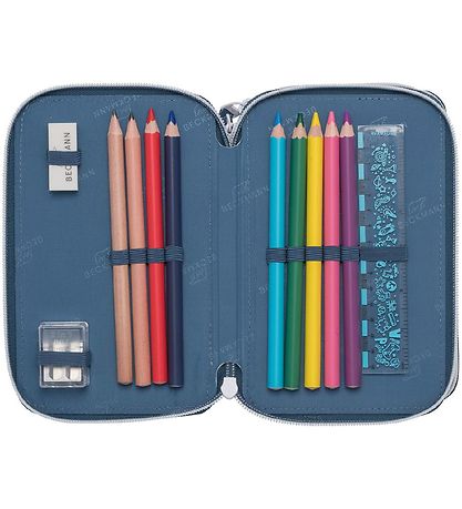 Beckmann Pencil Case w. Contents - Tiger Race