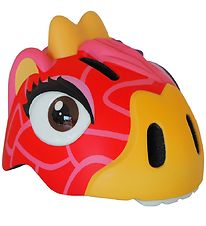 Crazy Safety Bicycle Helmet w. Light - Giraffe - Red Crazy Safety Bicycle Helmet w. Light - Giraffe - Red