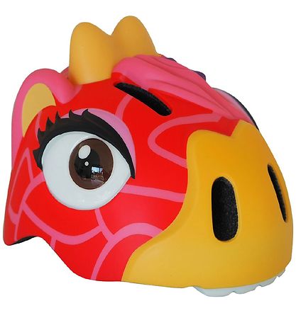 Crazy Safety Fahrradhelm m. Leicht - Giraffe - Rot