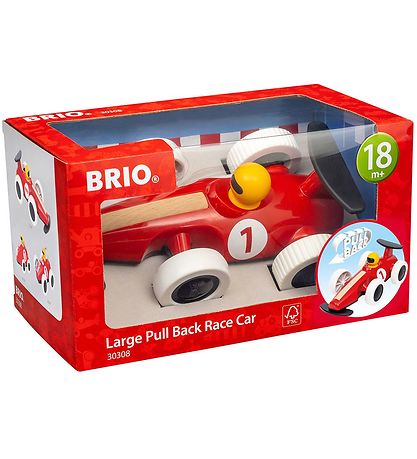 BRIO Drag & Släpp Racerbil - Röd 30308