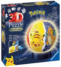 Ravensburger 3D Jigsaw Puzzle/Lamp - 74 Bricks - Ø12.9 cm - Poké Ravensburger 3D Jigsaw Puzzle/Lamp - 74 Bricks - Ø12.9 cm - Poké
