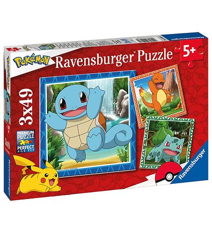 Puzzle Ravensburger - 3x49 Briques - Pokémon Puzzle Ravensburger - 3x49 Briques - Pokémon