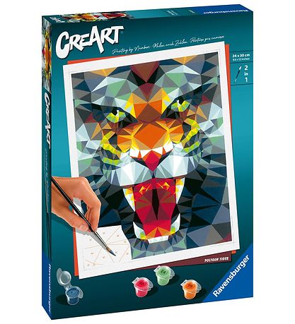 Ravensburger CreArt - Maalaussarja - Polygon Tiger