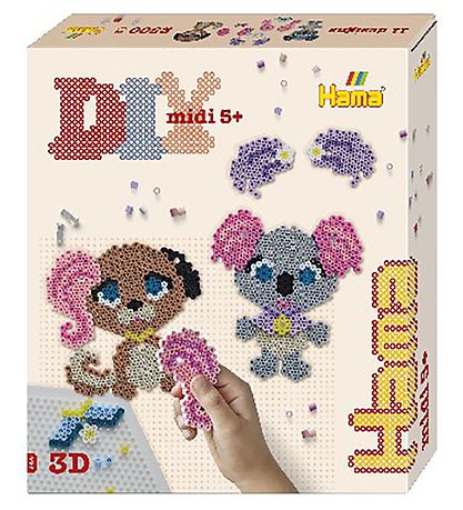 Hama Midi Bead Set - 2500 pcs - Animal salon Hama Midi Bead Set - 2500 pcs - Animal salon