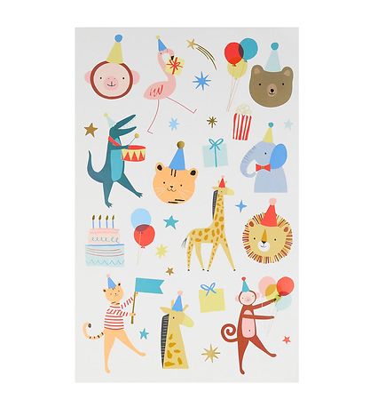 Meri Meri Tatoveringer - Animal Parade Tatoveringsark Meri Meri Tatoveringer - Animal Parade Tatoveringsark