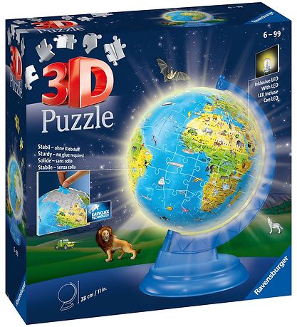 3D Puzzle Ravensburger - 188 Briques - Nuit Globe des enfants 3D Puzzle Ravensburger - 188 Briques - Nuit Globe des enfants