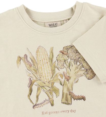 T-Shirt Wheat - Verts - Craie T-Shirt Wheat - Verts - Craie