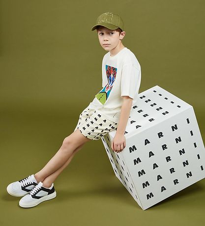 T-Shirt Marni - Blanc av. Imprimé T-Shirt Marni - Blanc av. Imprimé