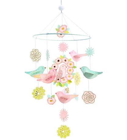 Djeco Baby Mobile - Paper - 50 x 20.5 cm - Spring Birds Djeco Baby Mobile - Paper - 50 x 20.5 cm - Spring Birds