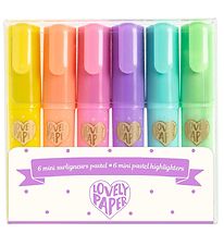 Djeco Mini Korostukset - 6 kpl. - Pastelli Djeco Mini Korostukset - 6 kpl. - Pastelli