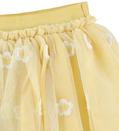 Stella McCartney Kids 얇은 명주 치마 - 노란색 포함 꽃