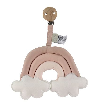 Cam Cam Pram Clip Toy - Rainbow - Dusty Rose Cam Cam Pram Clip Toy - Rainbow - Dusty Rose