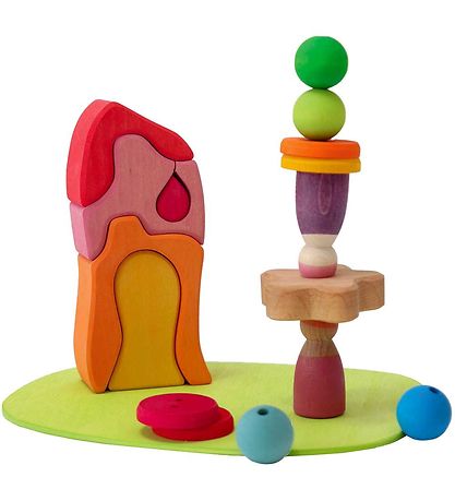 Grimms Wooden Toy - Small World Play Down By The Meadow