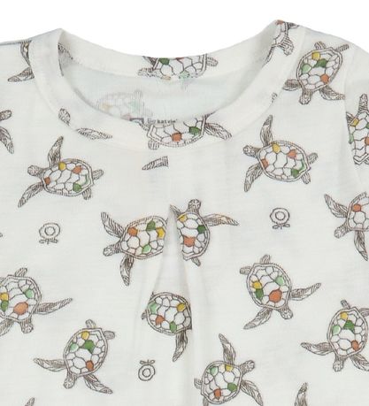 Katvig Dress - Wool - White w. Turtles