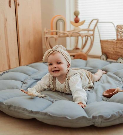 Play&Go Play Mat - 3-I-1 - Ø130 cm - Dusty Blue Play&Go Play Mat - 3-I-1 - Ø130 cm - Dusty Blue