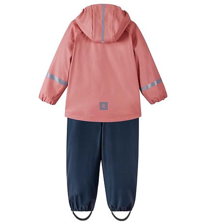 Reima Rainwear w. Suspenders - Tihku - PU - Rose Blush Reima Rainwear w. Suspenders - Tihku - PU - Rose Blush