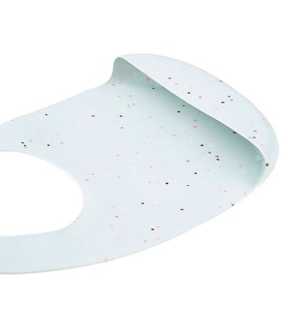 Done by Deer Bib w. Food Catcher - Silicone - Confetti Blue