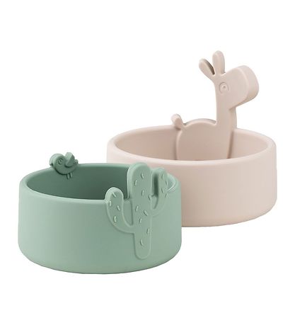 Done by Deer Bowl - 2-Pack - Lalee - Sand/Green Done by Deer Bowl - 2-Pack - Lalee - Sand/Green