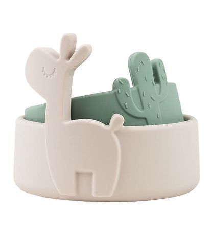 Done by Deer Bowl - 2-Pack - Lalee - Sand/Green Done by Deer Bowl - 2-Pack - Lalee - Sand/Green