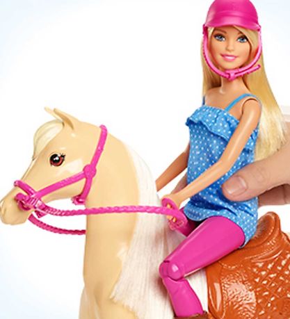 Barbie Doll set - Doll Duck Horse (Blonde)