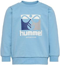 Hummel Sweatshirt - hmlLime - Schemering Blue Hummel Sweatshirt - hmlLime - Schemering Blue