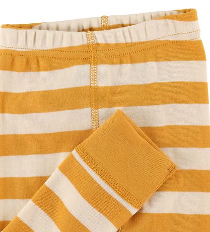 Katvig Leggings - Gelb/Weißer Streifen