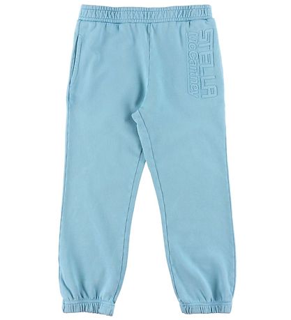 Stella McCartney Kids 트레이닝 바지 - 하늘색